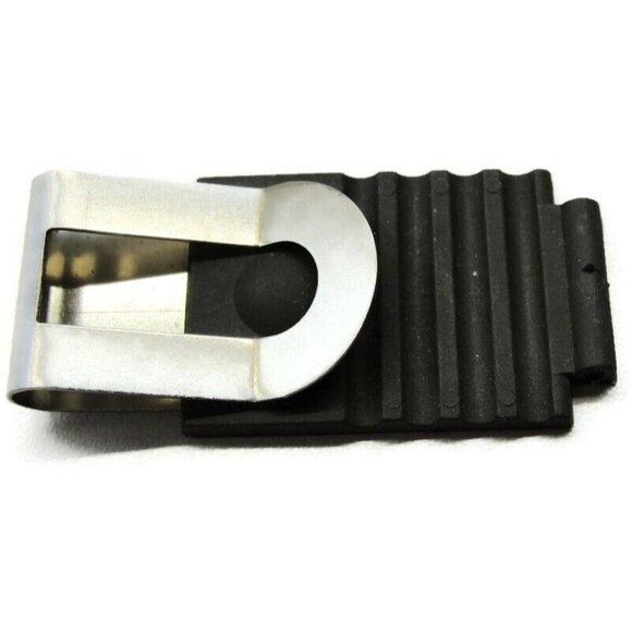 Money Clip Brushed Stainless Steel K&R Logo Rubber Tip Credit Card Cash Holder - Picture 3 of 6